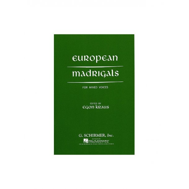 European Madrigals (Mixed Voices)