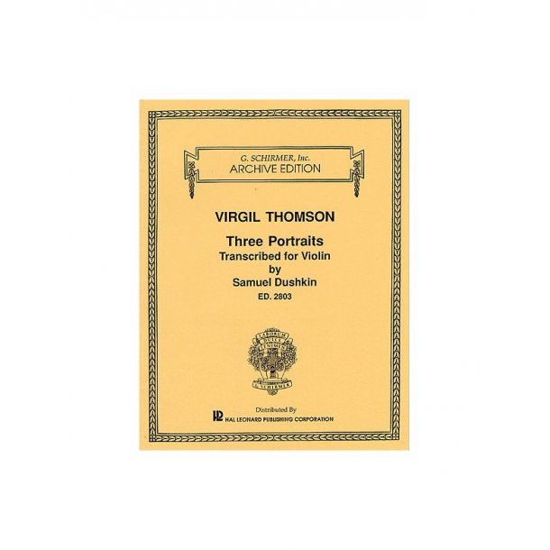 Virgil Thomson: Three Portraits
