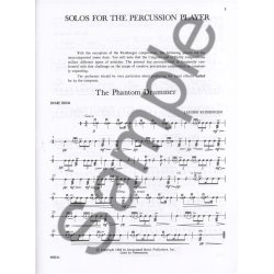 Solos For The Percussion Player