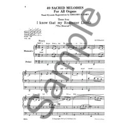 49 Sacred Melodies For Organ