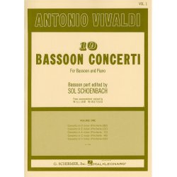 Antonio Vivaldi: 10 Bassoon Concerti For Bassoon And Piano Volume 1