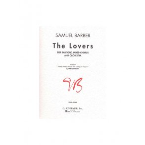 Samuel Barber: The Lovers Op.43 (Vocal Score)