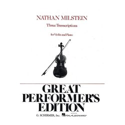 Three Transcriptions For Violin And Piano (Arr. Nathan Milstein)