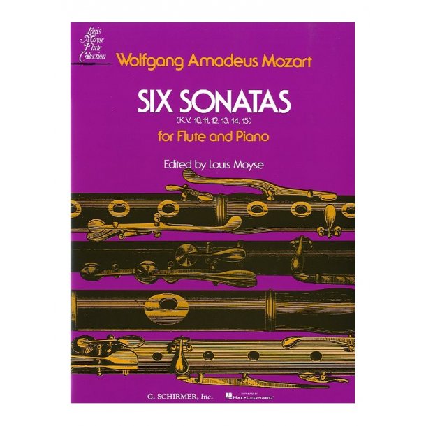 W.A. Mozart: Six Sonatas For Flute And Piano
