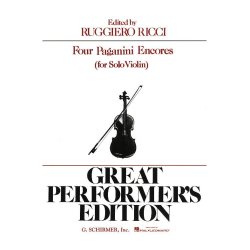 Niccolo Paganini: Four Encores For Violin