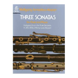 W. A. Mozart: Three Sonatas For Flute And Piano