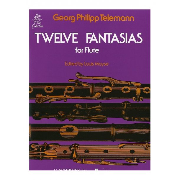 Georg Philipp Telemann: Twelve Fantasies For Solo Flute