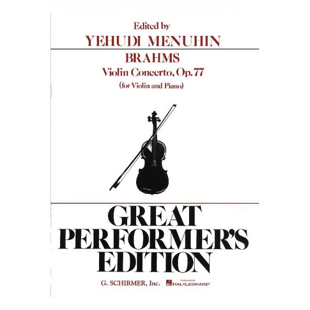 Johannes Brahms: Violin Concerto In D Op.77 (Violin/Piano)