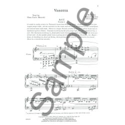 Samuel Barber: Vanessa (Vocal Score)