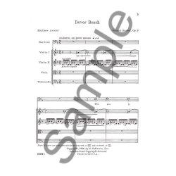 Samuel Barber: Dover Beach Op. 3 (Study Score)