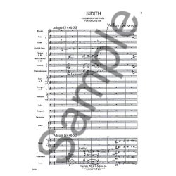 William Schuman: Judith (Study Score)