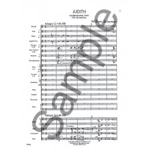 William Schuman: Judith (Study Score)