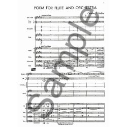 Charles T. Griffes: Poem For Flute And Orchestra (Study Score)