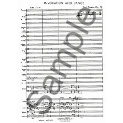 Paul Creston: Invocation And Dance Op.58 (Study Score)