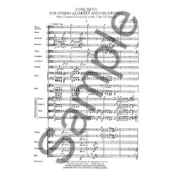 Arnold Schoenberg: Concerto For String Quartet And Orchestra (Score)