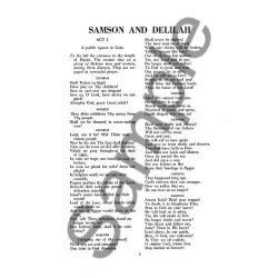 Camille Saint-Saens: Samson And Delilah (Libretto)