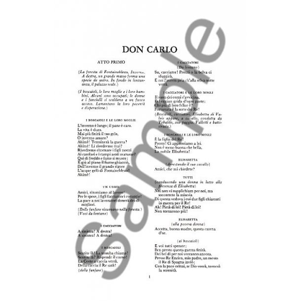 Giuseppe Verdi: Don Carlo (Libretto)