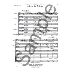 Samuel Barber: Adagio For Strings (Score/Parts)