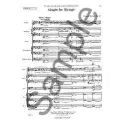 Samuel Barber: Adagio For Strings (Score)