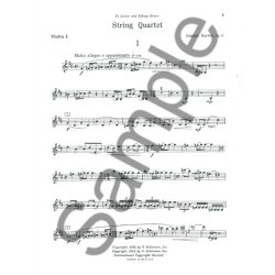 Samuel Barber: String Quartet Op.11 (Parts)