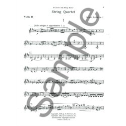 Samuel Barber: String Quartet Op.11 (Parts)