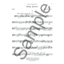 Samuel Barber: String Quartet Op.11 (Parts)