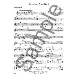 Samuel Barber: Mutations From Bach (Score/Parts)