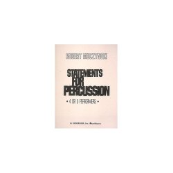 Robert Muczynski: Statements For Percussion (Score/Parts)
