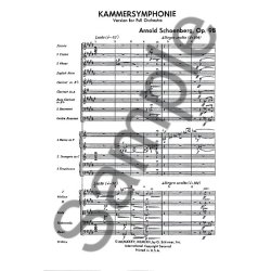 Arnold Schoenberg: Kammersymphonie Op.9b (Full Score)