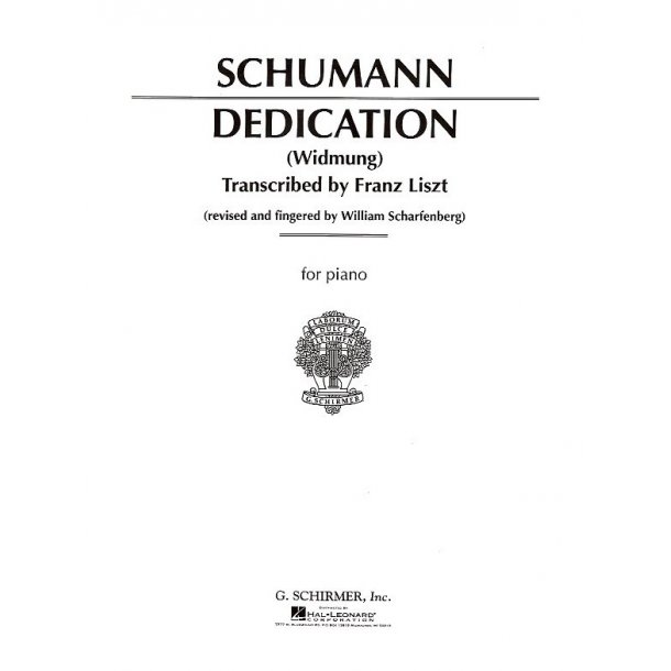 Robert Schumann: Widmung (Dedication) (Arr. Liszt)