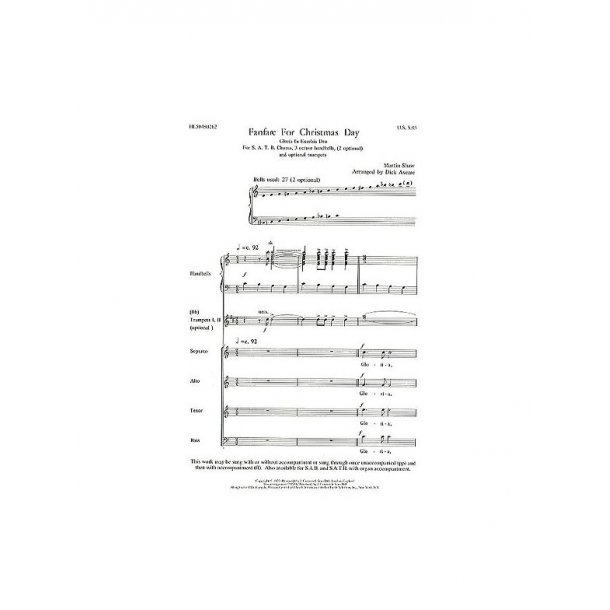 Martin Shaw: Fanfare For Christmas Day (SATB/Handbells)