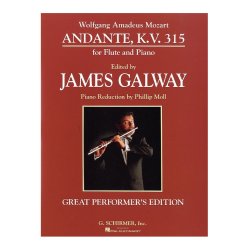 W.A. Mozart: Andante K.V.315 For Flute And Piano