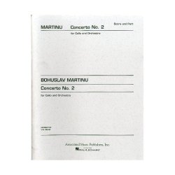 Bohuslav Martinu: Concerto No.2 For Cello And Orchestra (Cello/Piano)
