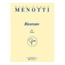 Gian Carlo Menotti: Ricercare For Organ