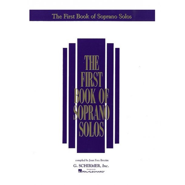 The First Book Of Soprano Solos