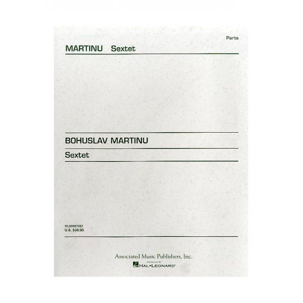 Bohuslav Martinu: Sextet (Parts)