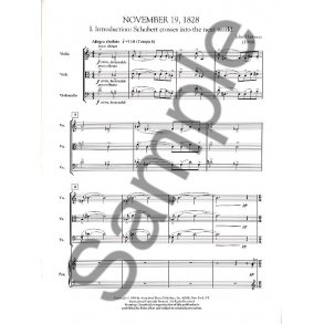 John Harbison: November 19, 1828 (Score and Parts)