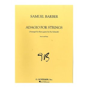 Samuel Barber: Adagio For Strings Arranged For Flute Quartet (Score And Parts)