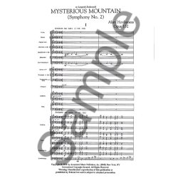 Alan Hovhaness: Symphony No.2 'Mysterious Mountain' Op.132 (Score)