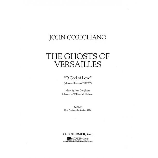 John Corigliano: O God Of Love From 'The Ghosts Of Versailles'