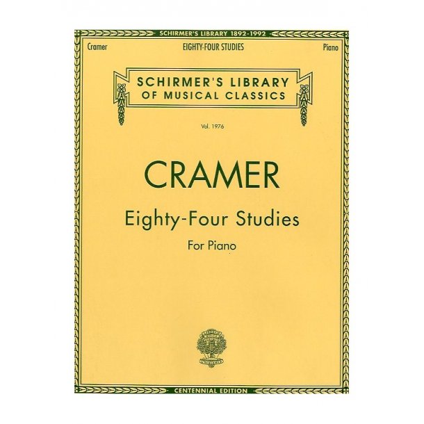 Johann Cramer: 84 Studies For Piano