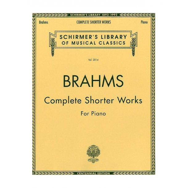 Johannes Brahms: Complete Shorter Works For Piano