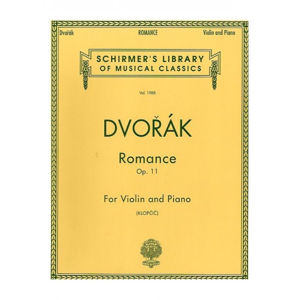 Antonin Dvorak: Romance For Violin And Piano Op.11