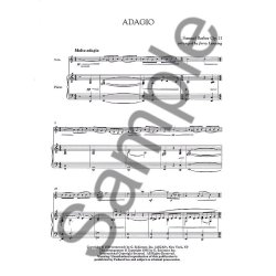 Samuel Barber: Adagio For Strings (Violin/Piano)