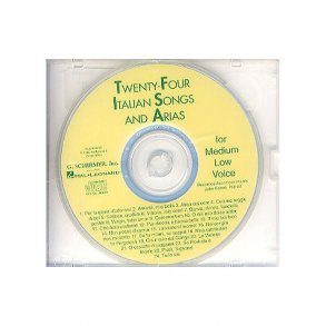 Twenty-Four Italian Songs And Arias Of The 17th And 18th Centuries - Medium Low Voice (CD)