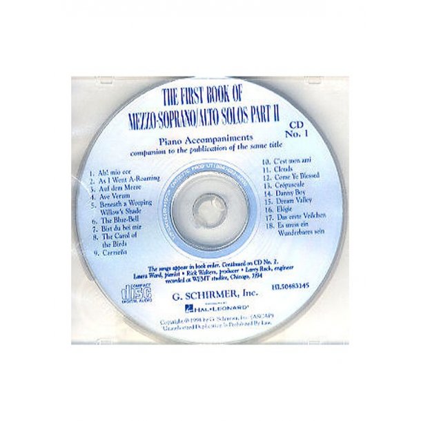 The First Book Of Mezzo-Soprano/ Alto Solos - Part 2