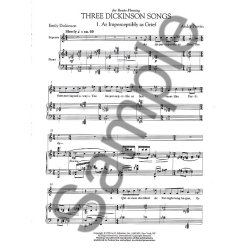 Andre Previn: Three Dickinson Songs