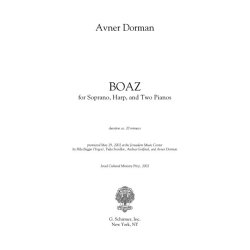 Avner Dorman: Boaz - Set Of 4 Playing Scores
