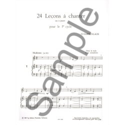 Gartenlaub 24 Lecons A Chanter Ou A Jouer Cycle 1 1 Ou 2 Voices Choral