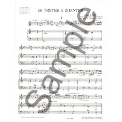 Lejet 30 Textes A Chanter Medium Voice Book